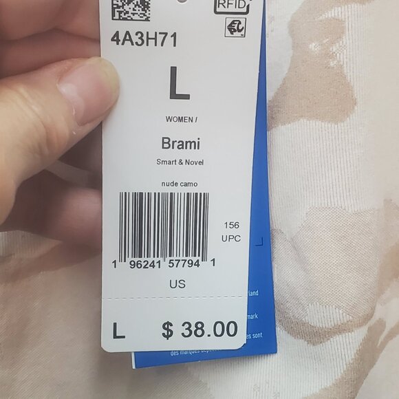 Adidas Active Bra in Neutral Camo Colors Size L - Picture 8 of 8